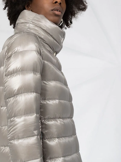 Herno Amelia Ultralight Padded Coat In Gray In Grey