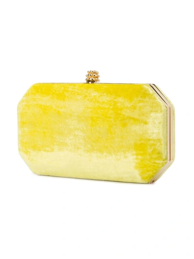 Tyler Ellis Small Perry Clutch In Yellow