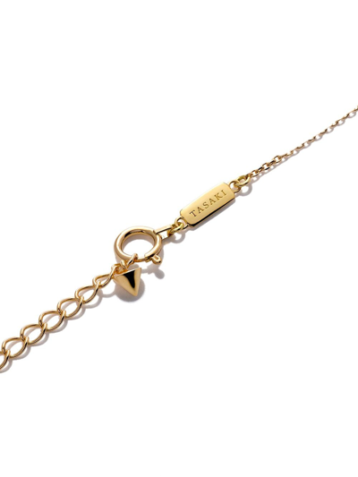 Tasaki 18kt Yellow Gold Collection Line Balance Note Akoya Pearl Pendant In Gold