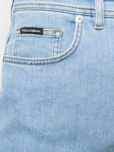 Shop Dolce & Gabbana Denim Miniskirt In Blue