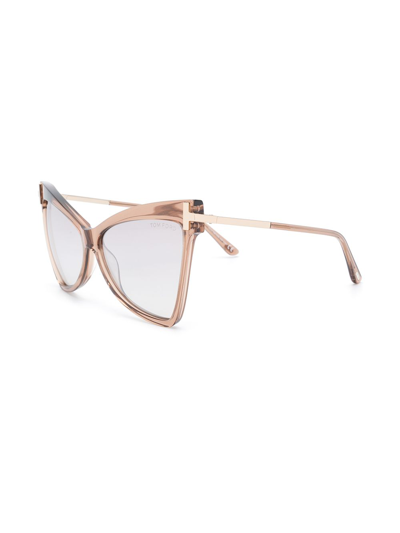 Shop Tom Ford Tallulah Sunglasses In Neutrals
