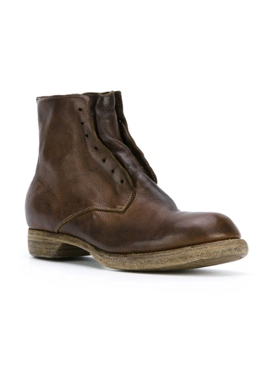 Shop Guidi Laceless Boots In Brown