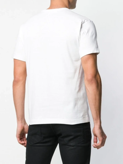 Shop Comme Des Garçons Play Logo Print T-shirt In White