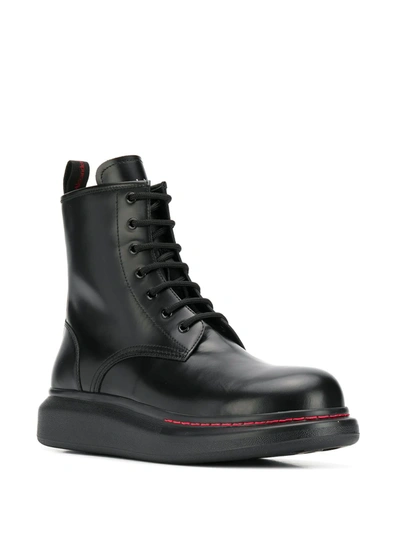 ALEXANDER MCQUEEN OVERSIZED ANKLE BOOTS - 黑色