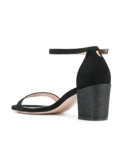 Shop Stuart Weitzman Simple Sandals In Black