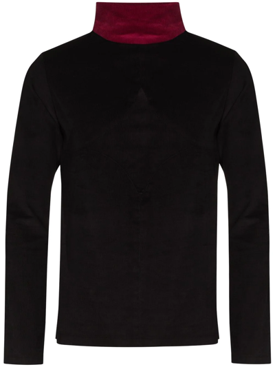 Shop Av Vattev Sci Fi Knitted Jumper In Schwarz