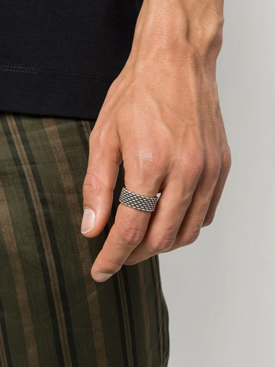 Shop Emanuele Bicocchi Tyre Band Ring In Silver