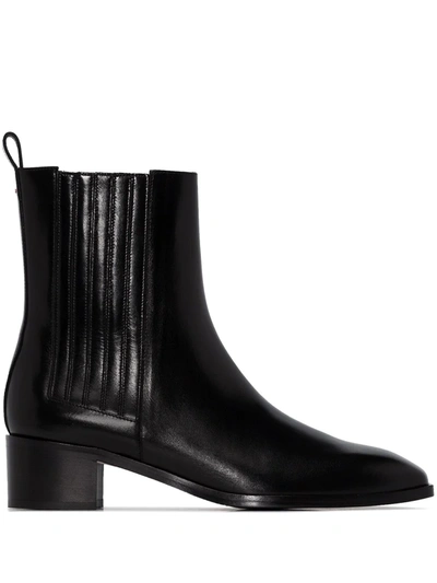 Shop Aeyde Elasticated Panel 40mm Chelsea Boots In Black