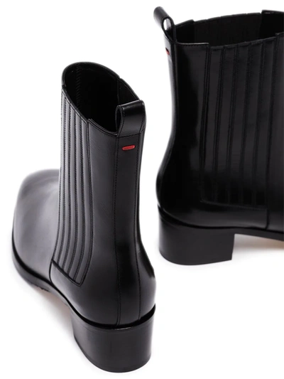 Shop Aeyde Elasticated Panel 40mm Chelsea Boots In Black