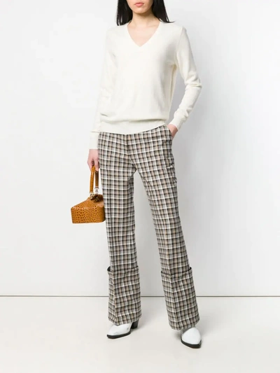 N•peal V-neck Jumper In White