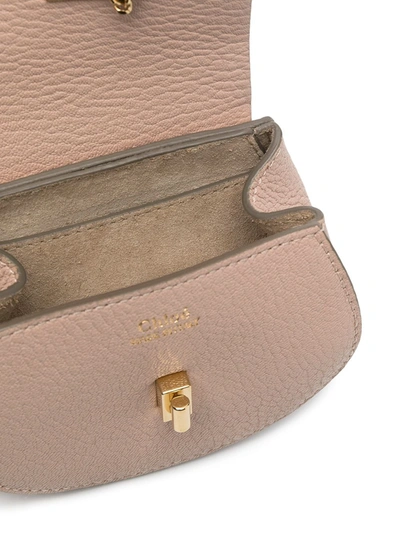 Shop Chloé Mini Drew Crossbody Backpack In Pink