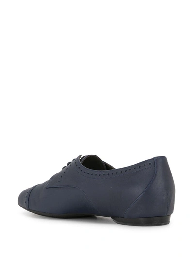 Pre-owned Hermes  Oxford Shoes In Blue