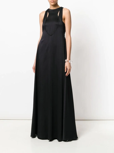 Shop Valentino Cut-out Detailed Evening Dress In Black