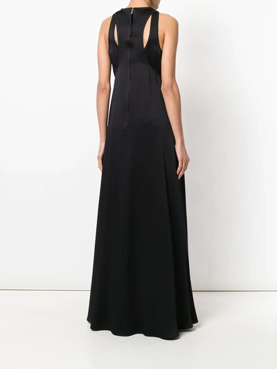 Shop Valentino Cut-out Detailed Evening Dress In Black