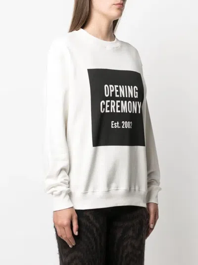 Opening Ceremony Sweatshirt With Logo In White