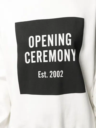 Opening Ceremony Sweatshirt With Logo In White