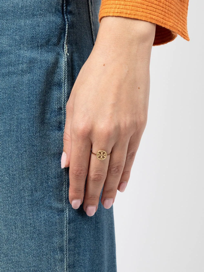 Tory Burch Logo-motif Ring In Gold