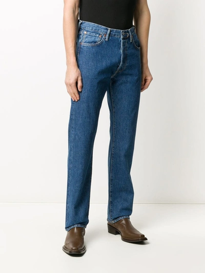 Shop Acne Studios 1996 Straight Jeans In Blue