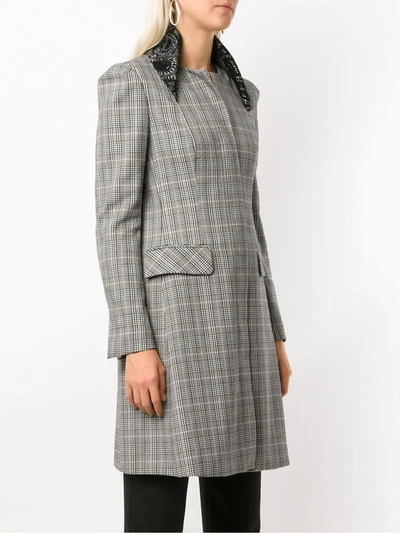 Shop Martha Medeiros Basque Renascença Trench Coat In Grey