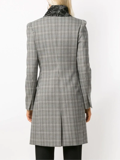 Shop Martha Medeiros Basque Renascença Trench Coat In Grey