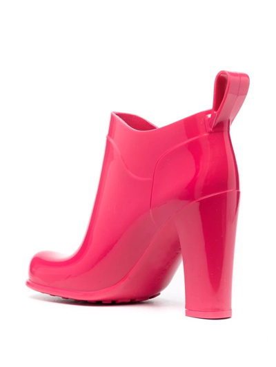 Shop Bottega Veneta Shine 90mm Ankle Boots In Pink