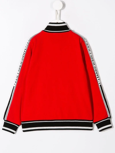 Shop Dolce & Gabbana Logo Tape Sweatshirt In Red