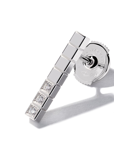 Chopard 18kt White Gold Ice Cube Pure Diamond Earrings In Fairmined White Gold