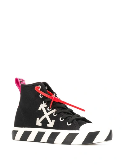 Shop Off-white Arrow Stripe Sneakers In Black