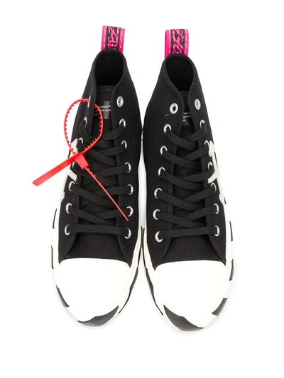 Shop Off-white Arrow Stripe Sneakers In Black