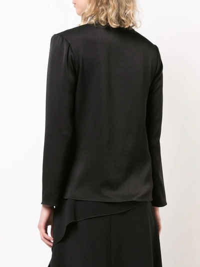 Shop Peter Cohen Wrap-style Jacket In Black
