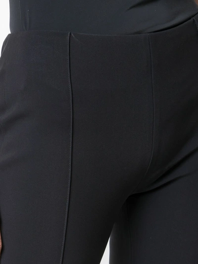 Shop Adam Lippes Side Slit Trousers In Black