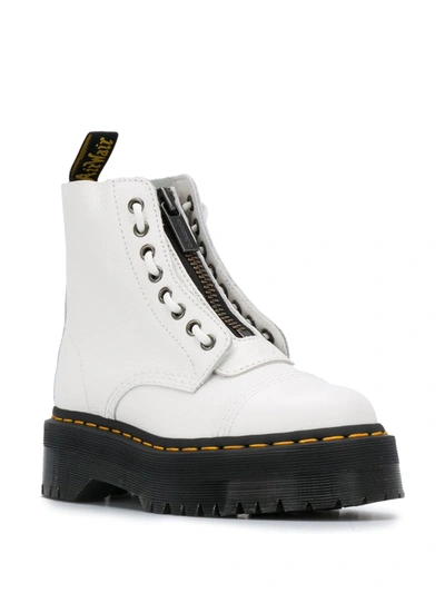 Dr. Martens' Jadon Smooth Platform Boots In White