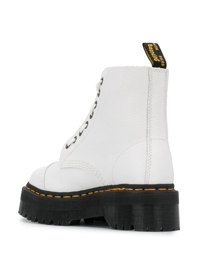Dr. Martens' Jadon Smooth Platform Boots In White