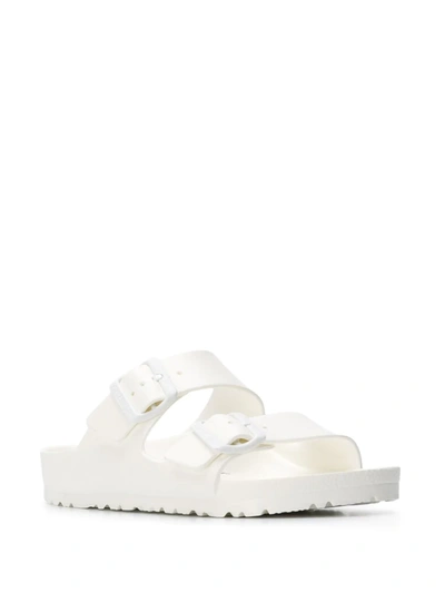 Shop Birkenstock Arizona Buckled Slides In White