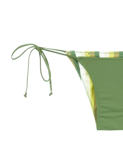 Shop Amir Slama Reversible Bikini Set In Green