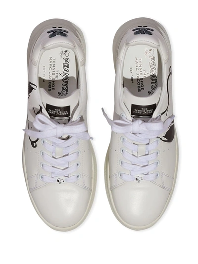 Shop Marc Jacobs X Peanuts The Tennis Sneakers In White