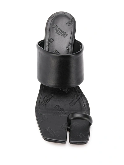 Shop Maison Margiela Tabi Mid-heel Sandals In Black