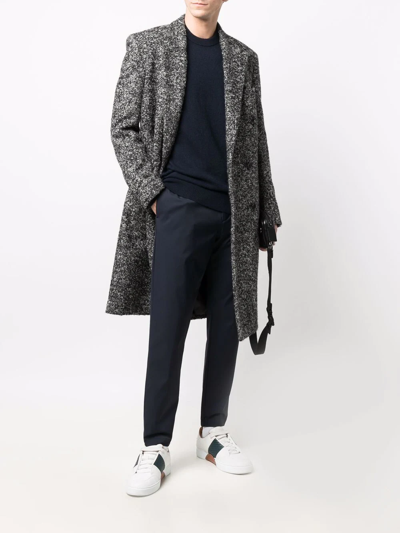 Theory Mid-rise Tapered Trousers In Blau