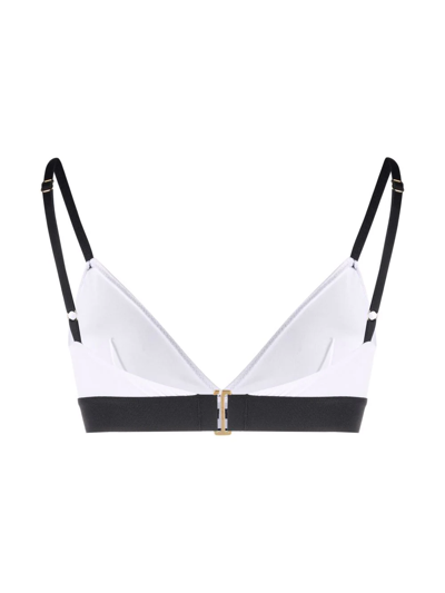 Shop Tom Ford Waistband-logo Triangle Bra In White