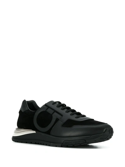 Shop Ferragamo Brooklyn Sneakers In Black