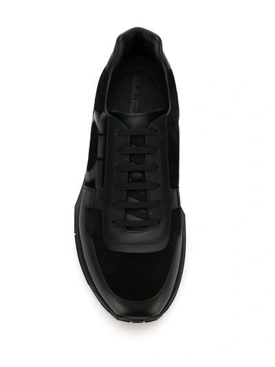 Shop Ferragamo Brooklyn Sneakers In Black