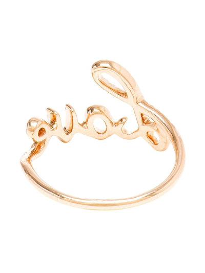 Rosa De La Cruz Diamond Love Ring In White