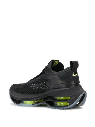 Shop Nike Zoom Double Stacked Sneakers In Black