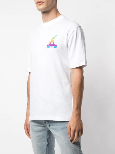 Shop Palace Jobsworth Logo-print T-shirt In White