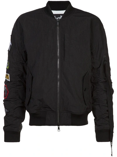 Shop Haculla Pray For Revolution Bomber Jacket In Black