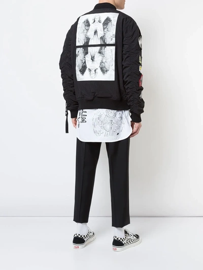Haculla Pray For Revolution Bomber Jacket In Black