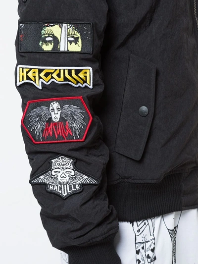 Haculla Pray For Revolution Bomber Jacket In Black