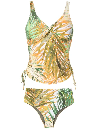 Shop Lygia & Nanny Bruma Tankini Set In Yellow