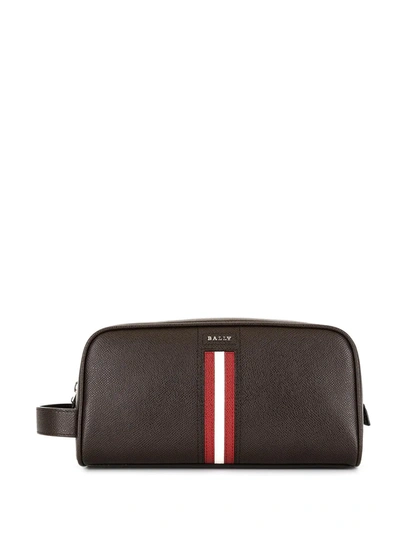 Shop Bally Compact Pouch In Brown
