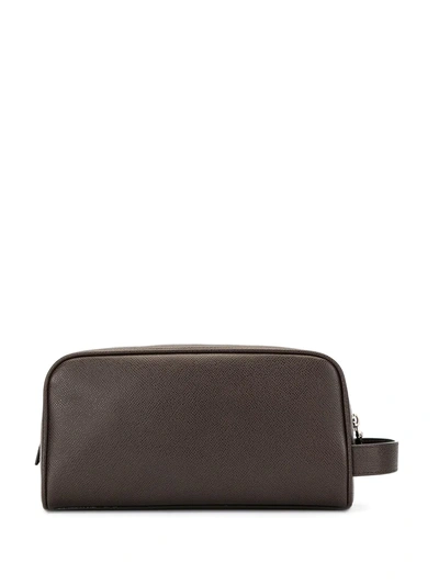 Shop Bally Compact Pouch In Brown
